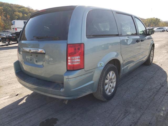 2A8HR44H08R818869 - 2008 CHRYSLER TOWN & COU BLUE photo 4