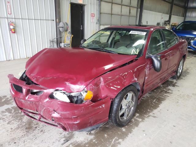 1G2NF52E94M586842 - 2004 PONTIAC GRAND AM S MAROON photo 2