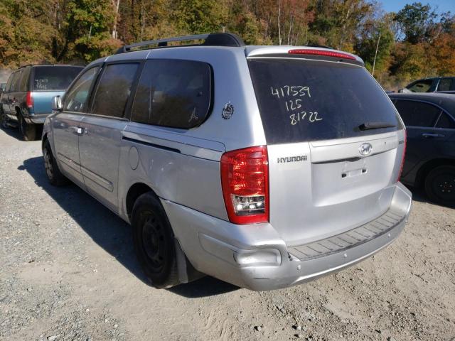 KNDMC233486049673 - 2008 HYUNDAI ENTOURAGE SILVER photo 3