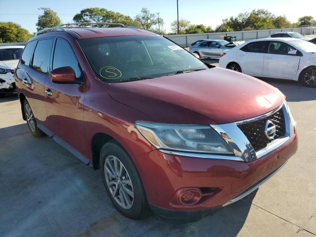 5N1AR2MN1EC668774 - 2014 NISSAN PATHFINDER BURGUNDY photo 1