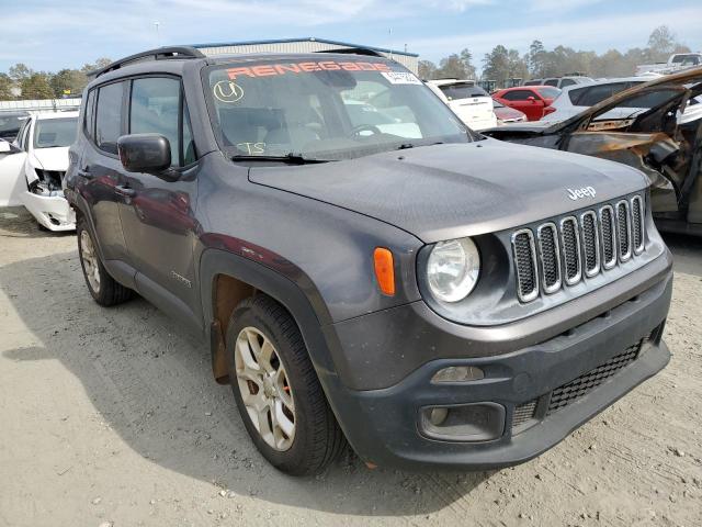 ZACCJABT2GPE12111 - 2016 JEEP RENEGADE L GRAY photo 1