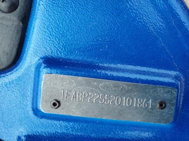 1FABP225520101861 - 2002 FORD THINK NEIG BLUE photo 10