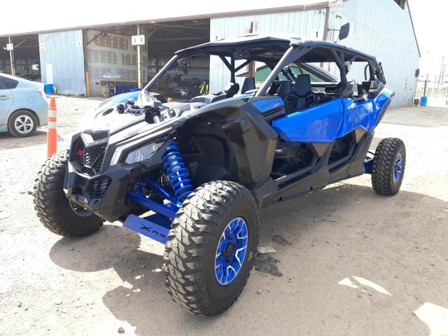 3JBVNAV21MK001571 - 2021 CAN-AM MAVERICK X BLUE photo 2