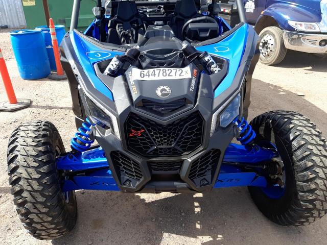 3JBVNAV21MK001571 - 2021 CAN-AM MAVERICK X BLUE photo 9