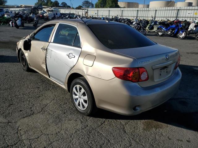 1NXBU4EEXAZ265720 - 2010 TOYOTA COROLLA ba BEIGE photo 3