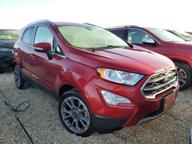 MAJ3S2KE9KC261081 - 2019 FORD ECOSPORT T RED photo 1