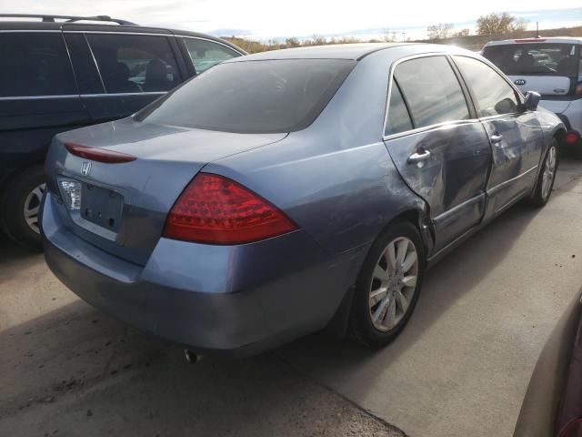 1HGCM66467A040457 - 2007 HONDA ACCORD SE BLUE photo 4