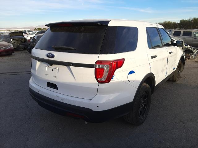 1FM5K8AR3HGE14769 - 2017 FORD EXPLORER P WHITE photo 4