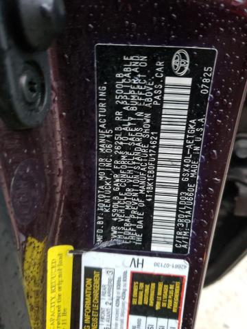 4T1BK1EB0FU174621 - 2015 TOYOTA AVALON XLE BURGUNDY photo 10