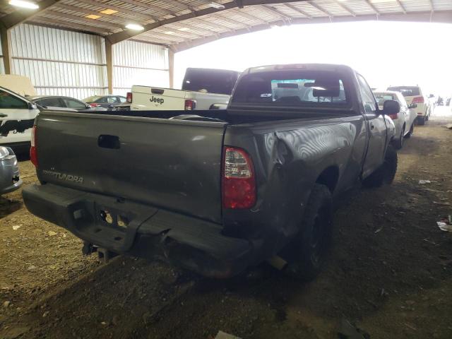 5TBJU32175S445087 - 2005 TOYOTA TUNDRA GRAY photo 4