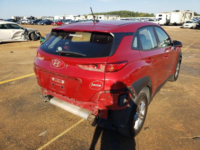 KM8K1CAAXKU300005 - 2019 HYUNDAI KONA SE RED photo 4