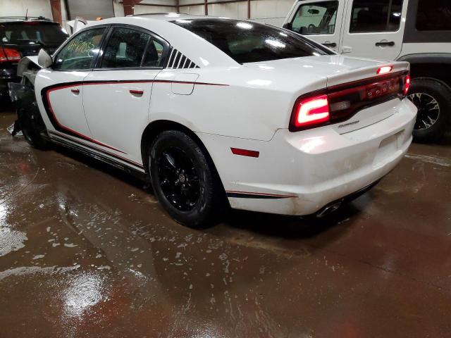 2C3CDXBG5DH710800 - 2013 DODGE CHARGER SE WHITE photo 3