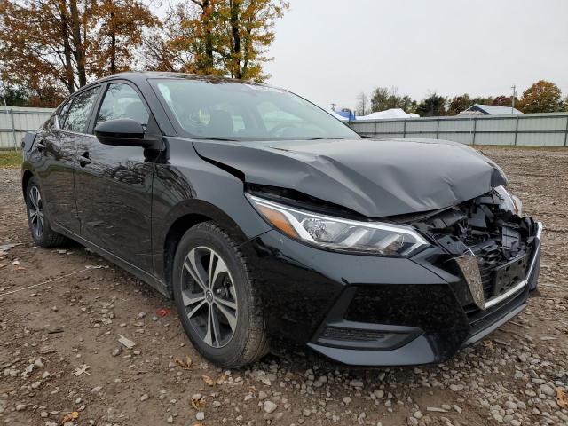 3N1AB8CV9MY282058 - 2021 NISSAN SENTRA SV BLACK photo 1