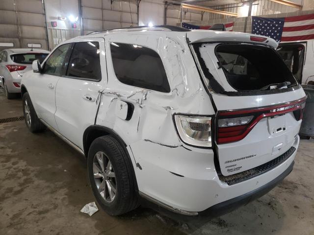 1C4RDJDG8EC976347 - 2014 DODGE DURANGO LI WHITE photo 3