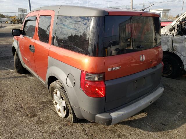 5J6YH28564L018329 - 2004 HONDA ELEMENT EX ORANGE photo 3