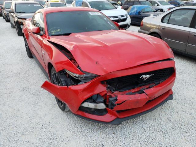 1FA6P8TH1H5240457 - 2017 FORD MUSTANG RED photo 1