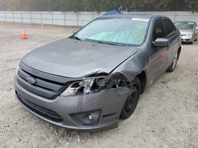 3FAHP0HG7CR102745 - 2012 FORD FUSION SE GRAY photo 2