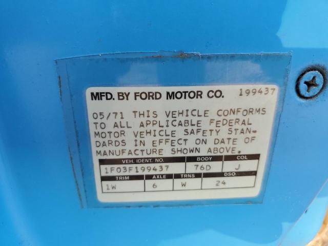 1F03F199437 - 1971 FORD MUSTANG CV BLUE photo 10