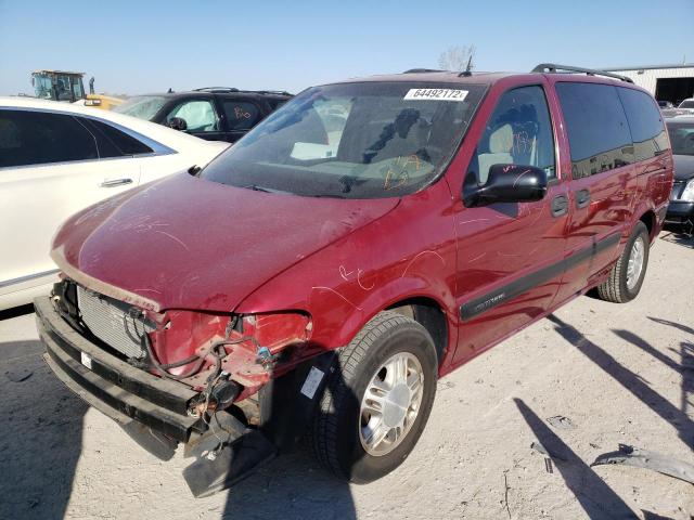 1GNDV33E75D129162 - 2005 CHEVROLET VENTURE LT RED photo 2