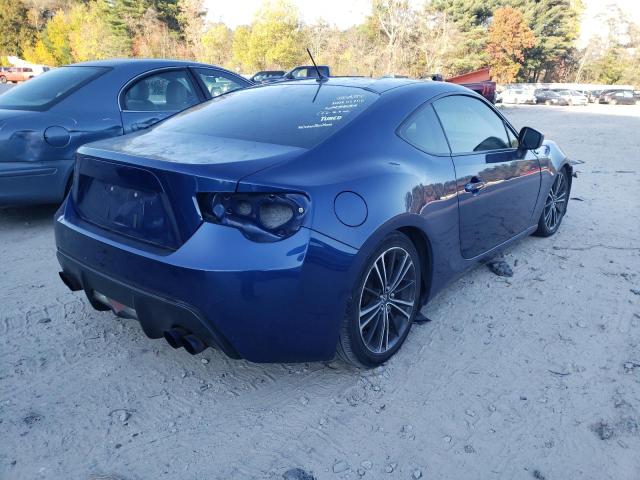 JF1ZNAA19D1709411 - 2013 TOYOTA SCION FR-S BLUE photo 4