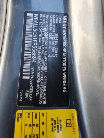 WBALL5C51FP556694 - 2015 BMW Z4 SDRIVE2 GRAY photo 10