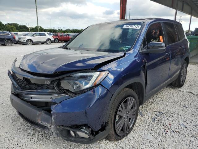 5FNYF7H55MB010119 - 2021 HONDA PASSPORT E 蓝色 照片 2