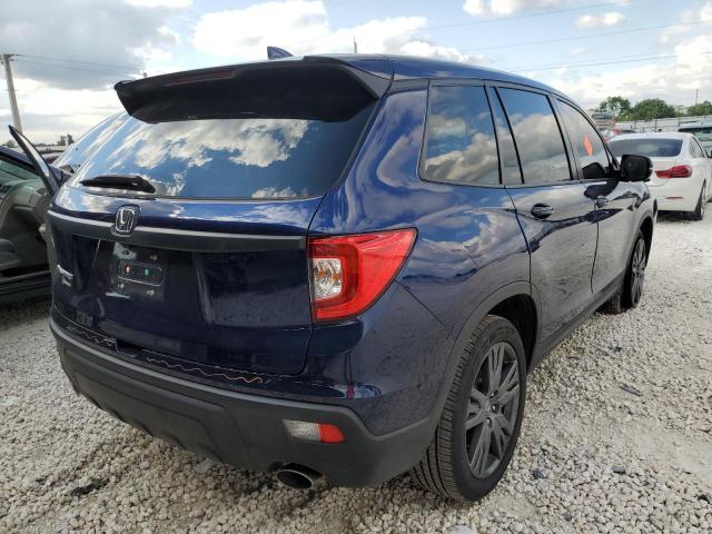 5FNYF7H55MB010119 - 2021 HONDA PASSPORT E 蓝色 照片 4