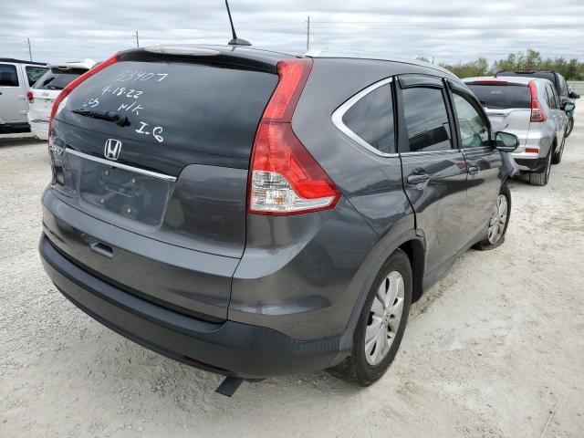 2HKRM3H7XEH558155 - 2014 HONDA CR-V EXL GRAY photo 4