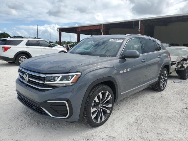 1V2FE2CA9MC235804 - 2021 VOLKSWAGEN ATLAS CROS Серый фото 2