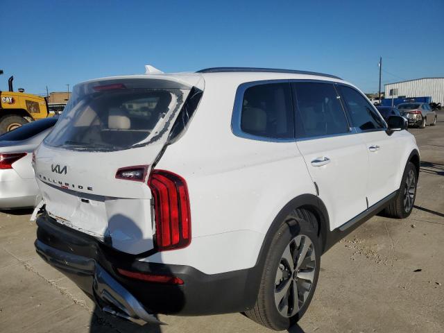 5XYP64HC9NG238997 - 2022 KIA TELLURIDE WHITE photo 4