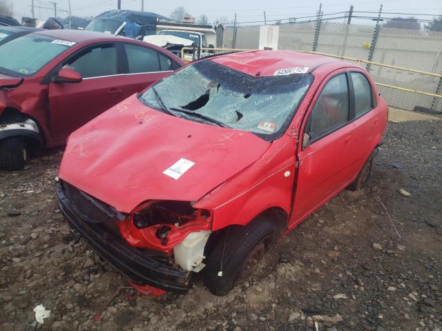 KL1TD52655B459592 - 2005 CHEVROLET AVEO BASE RED photo 2