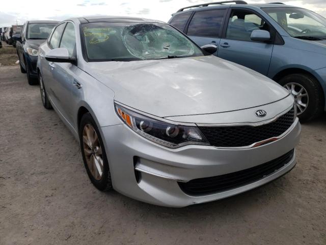 5XXGU4L34GG064602 - 2016 KIA OPTIMA EX SILVER photo 1