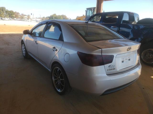 KNAFU4A21A5261645 - 2010 KIA FORTE EX SILVER photo 3