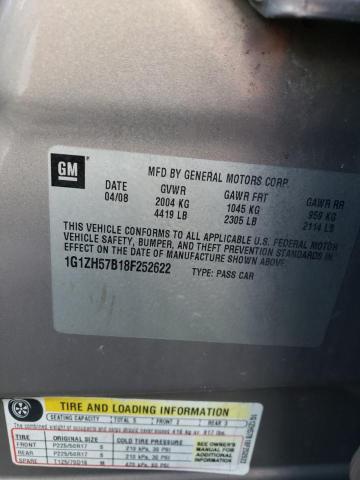 1G1ZH57B18F252622 - 2008 CHEVROLET MALIBU 1LT 米色 照片 10