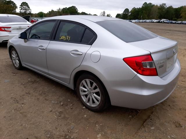 2HGFB2F94CH309168 - 2012 HONDA CIVIC EXL 银色 照片 3