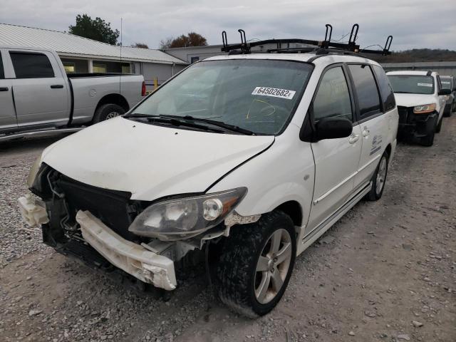 JM3LW28J450554046 - 2005 MAZDA MPV WAGON WHITE photo 2