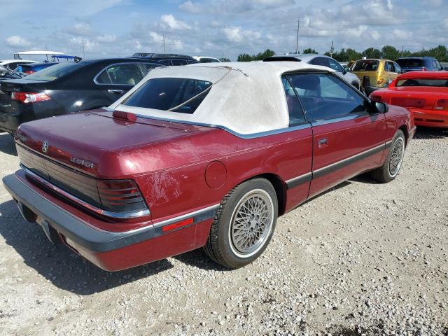 1C3XJ45K8KG152314 - 1989 CHRYSLER LEBARON 栗色 照片 3