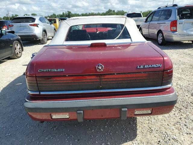 1C3XJ45K8KG152314 - 1989 CHRYSLER LEBARON 栗色 照片 6