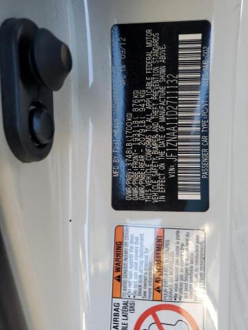 JF1ZNAA11D2711132 - 2013 TOYOTA SCION FR-S WHITE photo 10