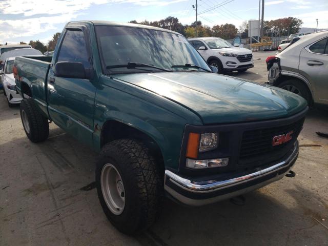 1GTEK14R2TZ529609 - 1996 GMC K1500 GREEN photo 1