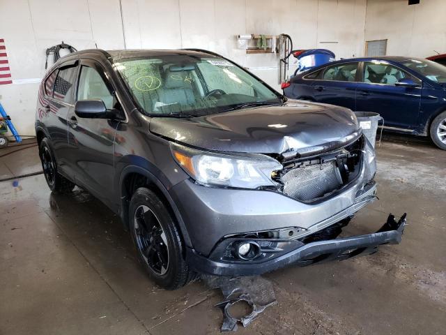 2HKRM4H73DH655864 - 2013 HONDA CR-V EXL GRAY photo 1