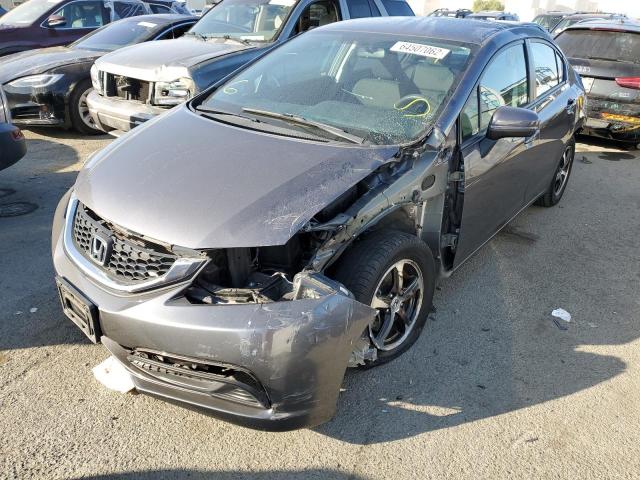 19XFB2F78FE243544 - 2015 HONDA CIVIC SE GRAY photo 2