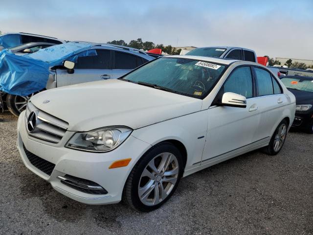 WDDGF4HB4CA652036 - 2012 MERCEDES-BENZ C 250 WHITE photo 2