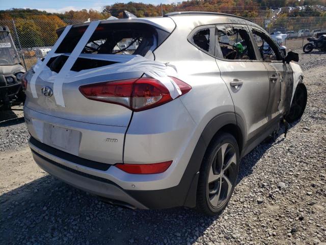 KM8J3CA23JU818132 - 2018 HYUNDAI TUCSON VAL SILVER photo 4