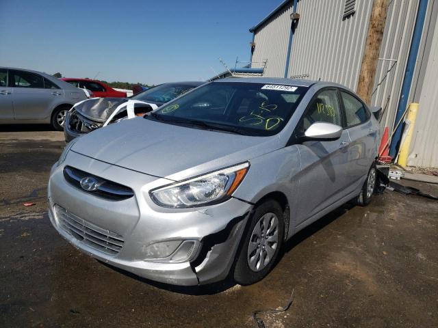 KMHCT4AE2FU802651 - 2015 HYUNDAI ACCENT SILVER photo 2