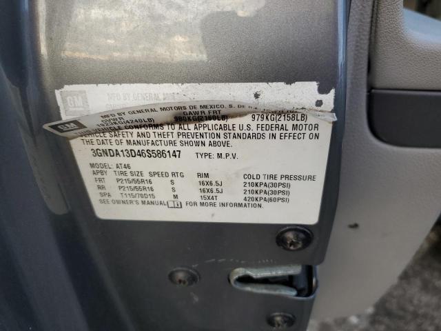 3GNDA13D46S586147 - 2006 CHEVROLET HHR LS 灰色 照片 10