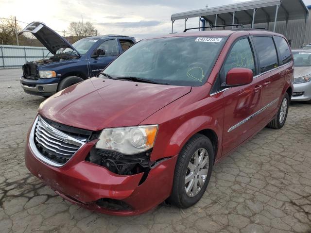 2C4RC1BG5ER132120 - 2014 CHRYSLER TOWN & COU BURGUNDY photo 2