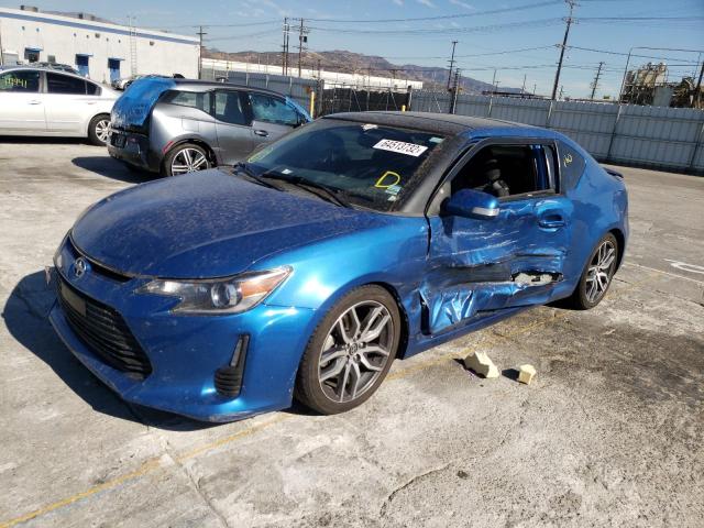 JTKJF5C73FJ000465 - 2015 TOYOTA SCION TC BLUE photo 2