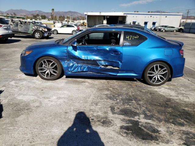 JTKJF5C73FJ000465 - 2015 TOYOTA SCION TC BLUE photo 9
