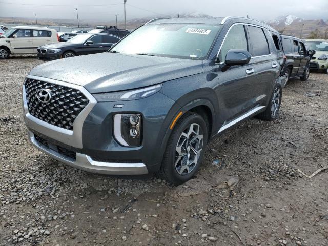 KM8R7DHE9MU246713 - 2021 HYUNDAI PALISADE C GRAY photo 2